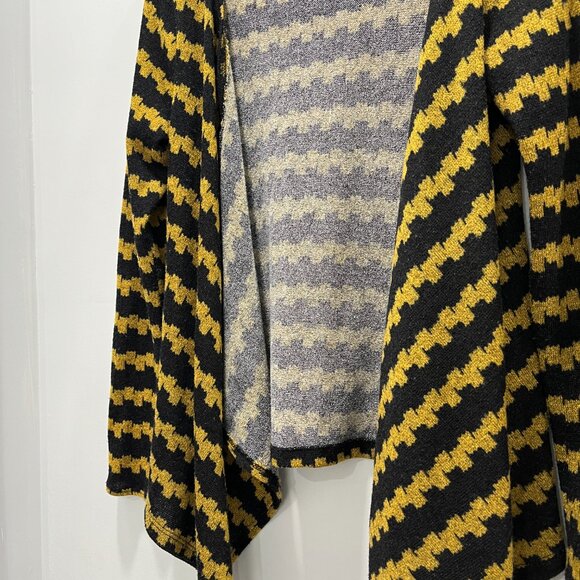 Modcloth Black & Goldenrod Cardigan - Picture 2 of 5